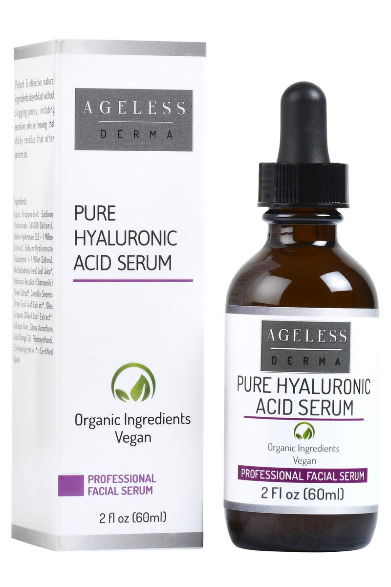 Ageless Derma Professional Pure Hyaluronic Acid Serum by Dr. Mostamand. 2 FL oz (60 ml) - Image 1